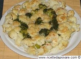 Broccoli e cavolfiori gratinati